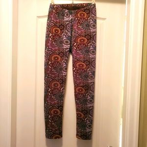 Fleece print leggings